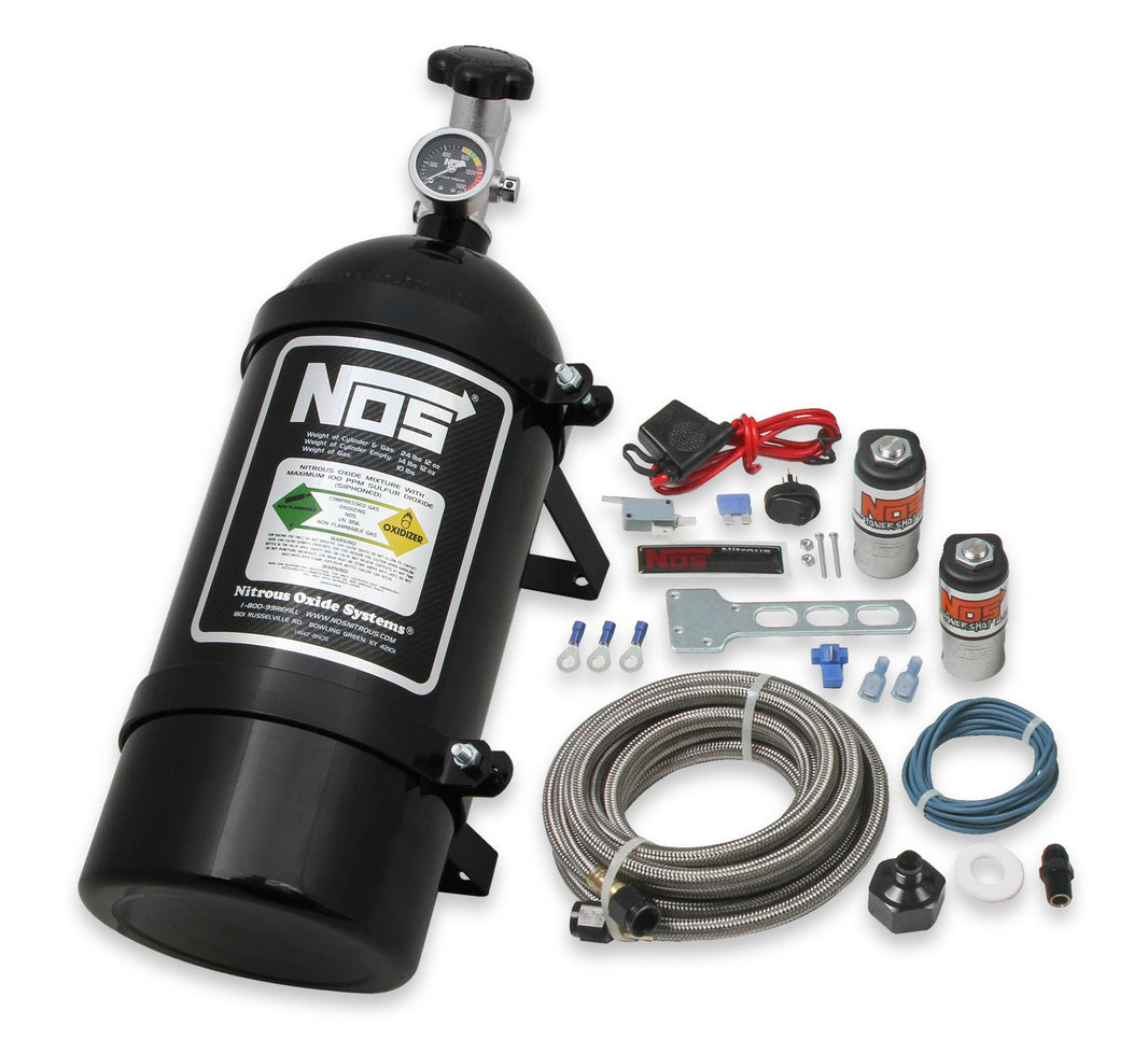 POWERSHOT BASIC SYSTEM, BLACK - NOS Powershot Wet Basic Nitrous Kit without Injector Plate - Black