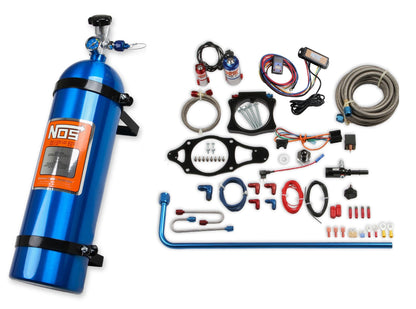 Kit N2O pour Corvette C7, 6,8 kg, bleu/rouge - Système d'injection de protoxyde d'azote humide à plaque NOS - GM
