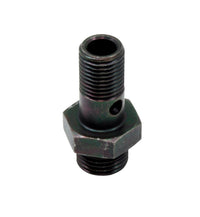 FUEL RAIL BANJO FITTING WITH HOLE - AEM High Volume Fuel Rail Banjo Fitting With Hole