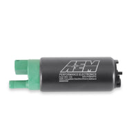 FP KIT IN TANK SMOOTH FTG - AEM 400LPH E85-COMPATIBLE HI FLOW IN-TANK FUEL PUMP - SINGLE BARB