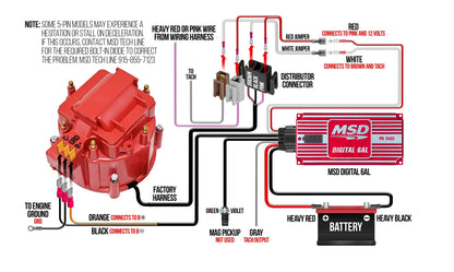 BLK MSD-6AL, Digital Ignition w/rev Cont - MSD Digital 6AL Ignition Control - Black