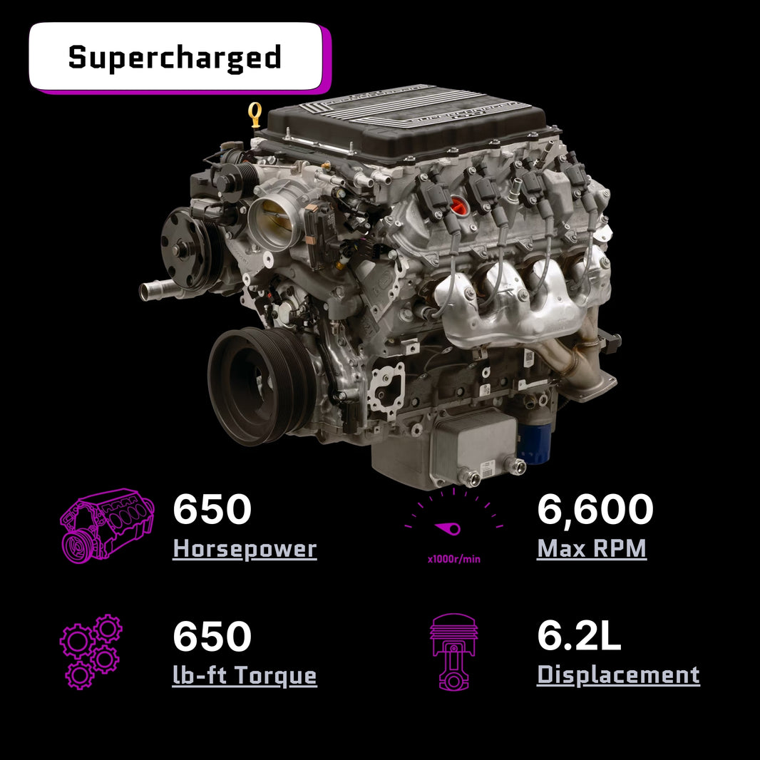 Chevrolet Performance LT4 6.2L 650 HP / 650 LB-FT - Supercharged Crate Engine