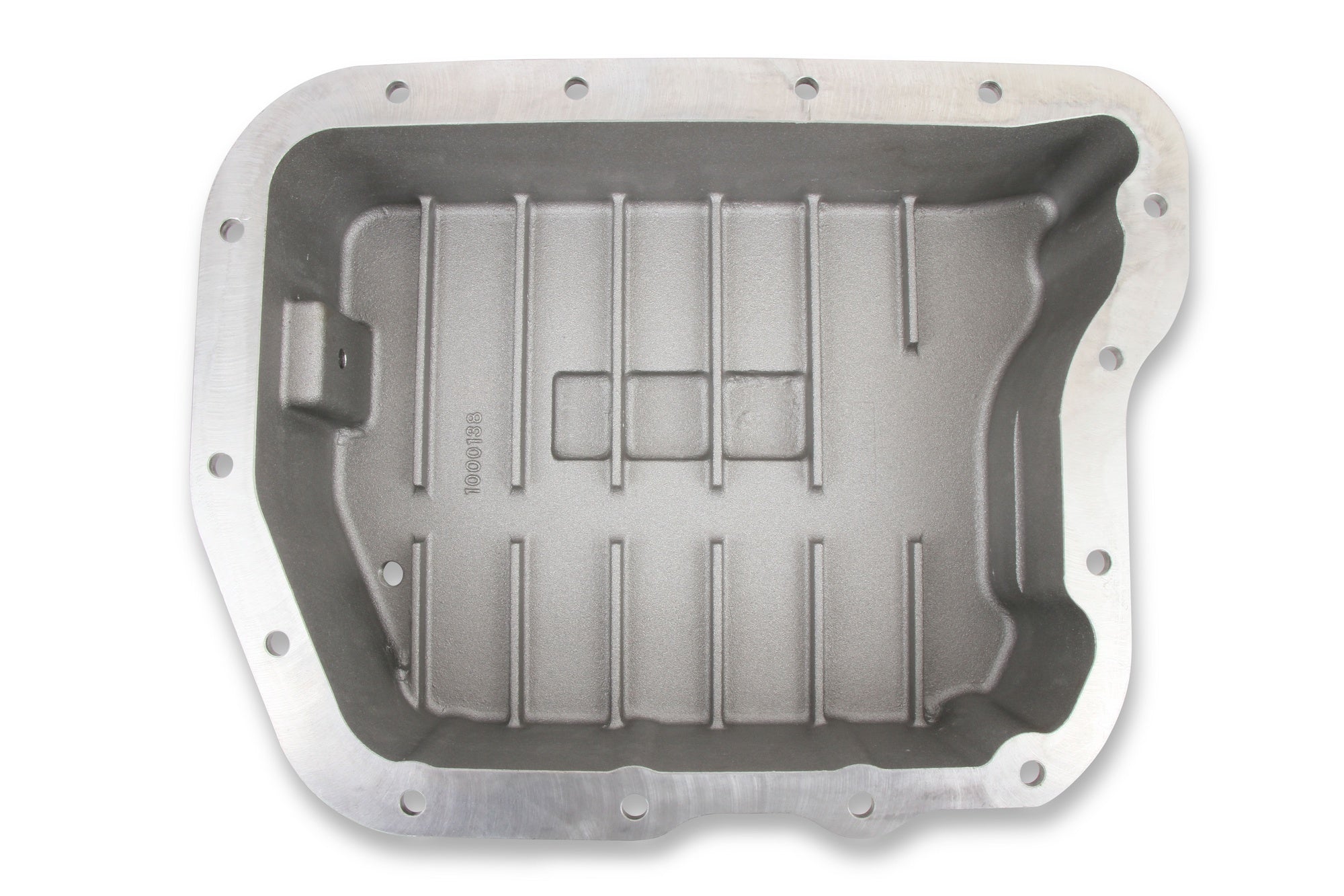 B&M Hi-Tek Deep Transmission Pan -  Aluminum - Photo - out of package Back