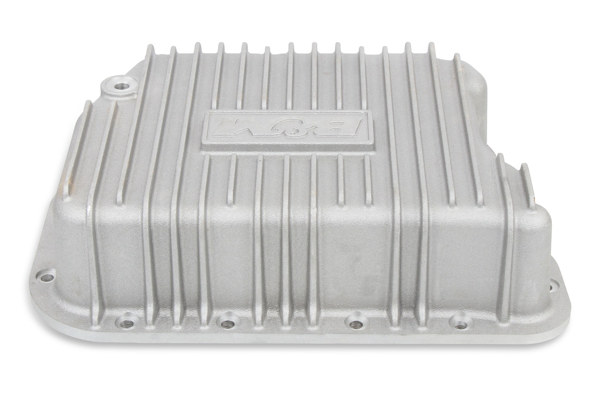 B&M Hi-Tek Deep Transmission Pan -  Aluminum - Photo - out of package Angle