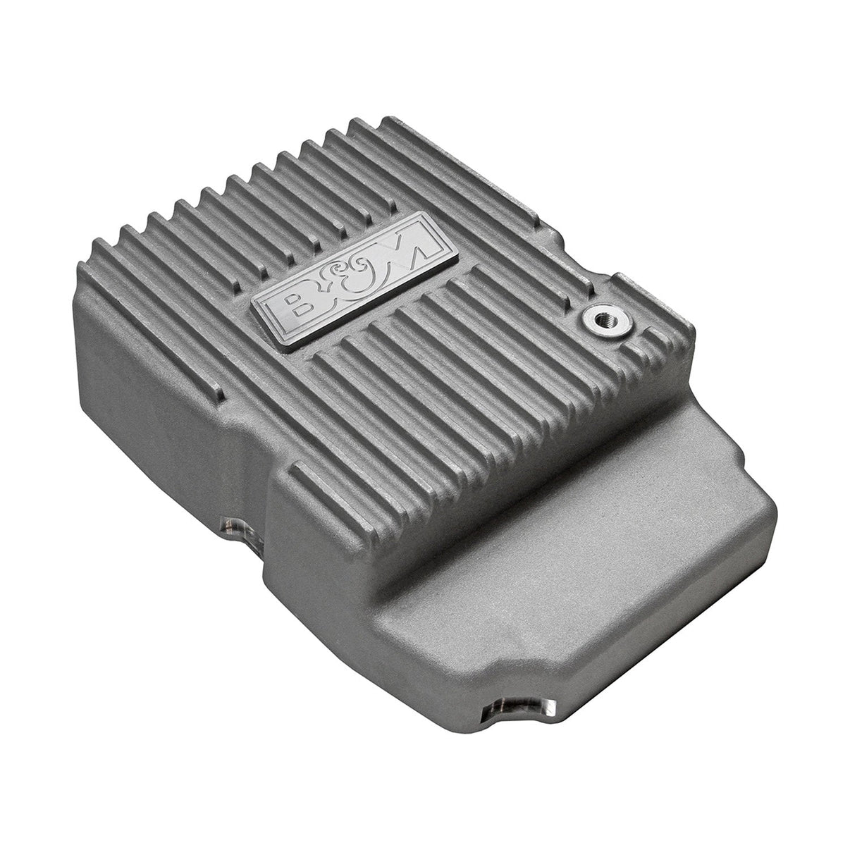 B&M Hi-Tek Deep Transmission Pan -  Aluminum - Photo - out of package Back