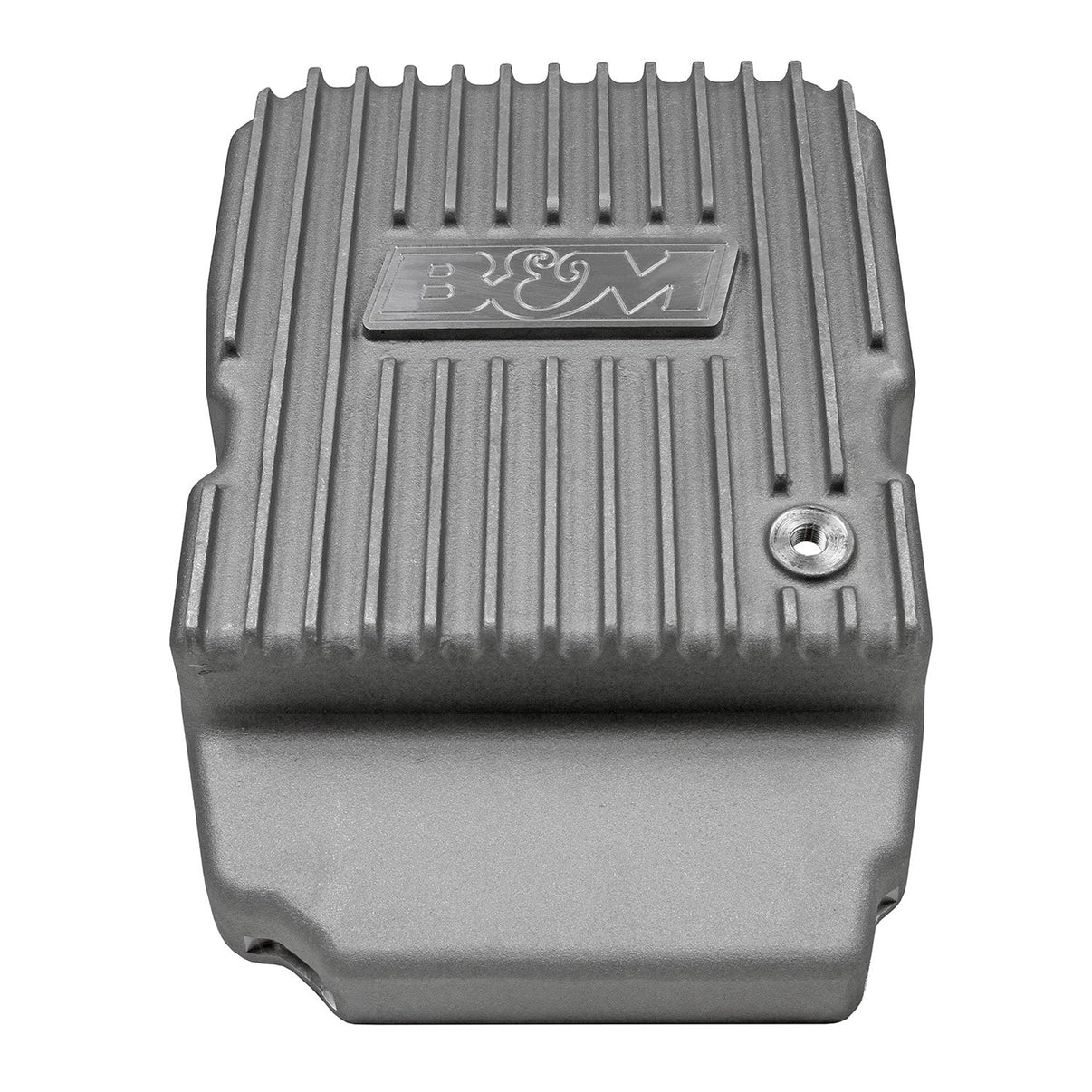 B&M Hi-Tek Deep Transmission Pan -  Aluminum - Photo - out of package Top