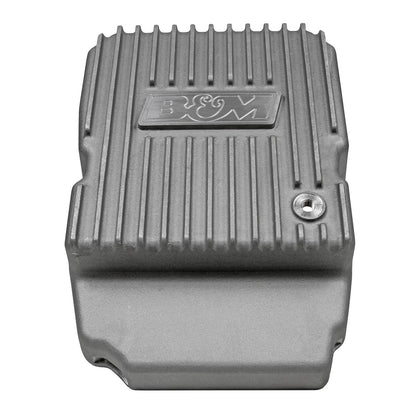 B&M Hi-Tek Deep Transmission Pan -  Aluminum - Photo - out of package Top