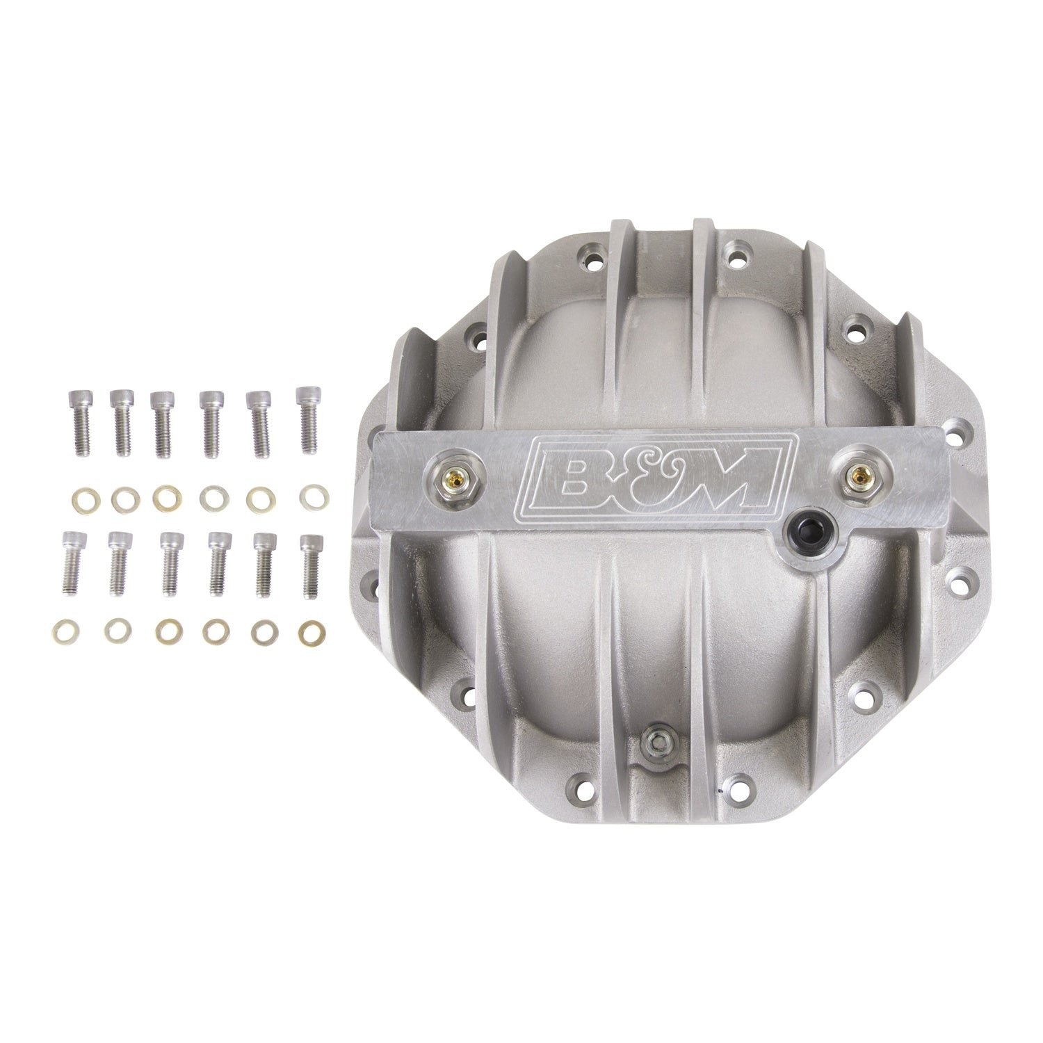 B&M Hi-Tek Aluminum Differential Cover - Chrysler 9.25-inch - Photo - out of package Left