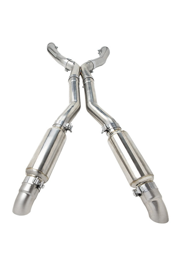 3" x 3" Exhaust Fox/SN95 Coyote w/Manual - 3" x 3" SS RACE Exhaust Kit. Use with Kooks Manual Transmission Headers