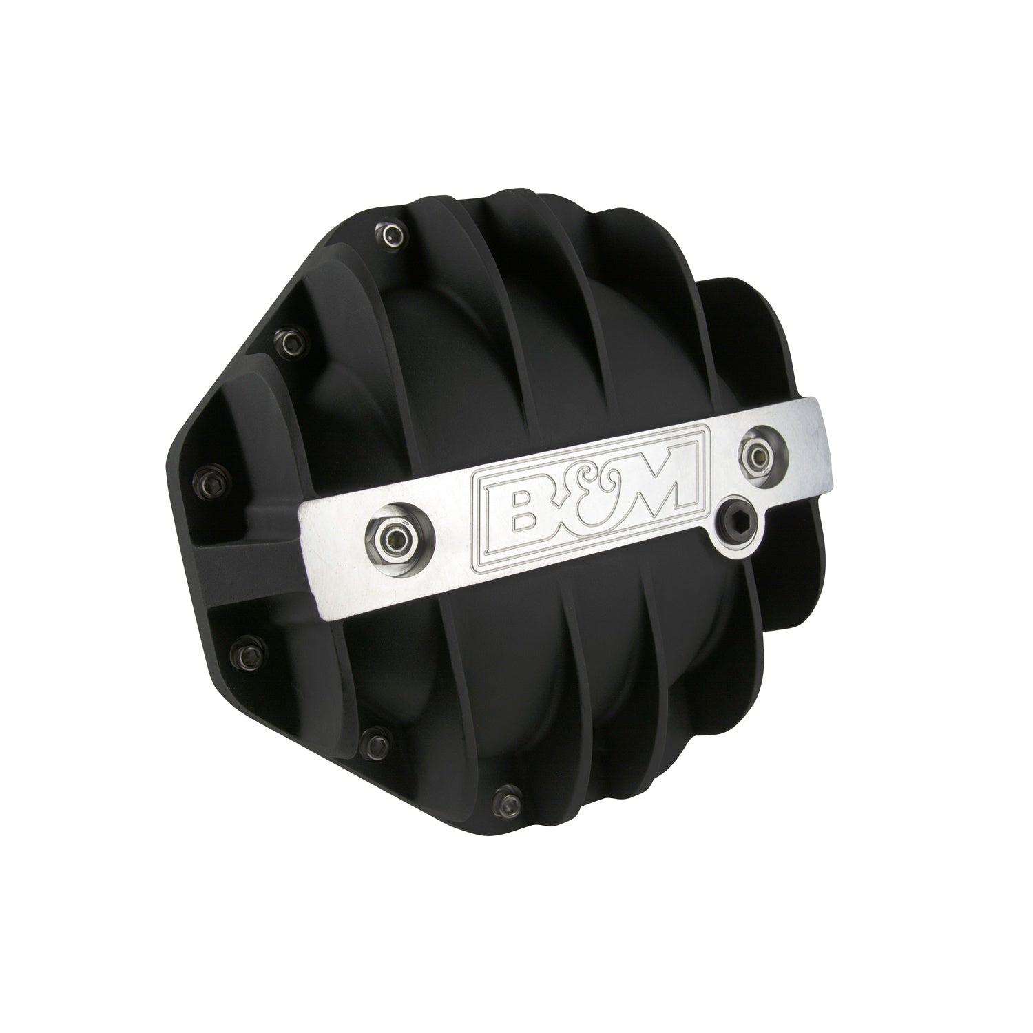 B&M Hi-Tek Aluminum Differential Cover for Chrysler 9.25-inch - Black - Photo - out of package Right