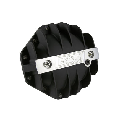 B&M Hi-Tek Aluminum Differential Cover for Chrysler 9.25-inch - Black - Photo - out of package Right