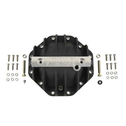B&M Hi-Tek Aluminum Differential Cover for Chrysler 9.25-inch - Black - Photo - out of package Left