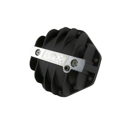 B&M Hi-Tek Aluminum Differential Cover for Chrysler 9.25-inch - Black - Photo - Primary Front