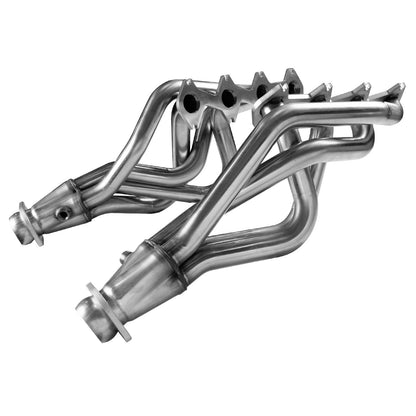 Collecteur d'échappement et kit de raccordement en acier inoxydable. - Collecteur de 1-3/4" et kit de tuyau en H catalysé vert de 2-1/2". Pour Mustang GT 4.6L 3V (2005-2010).