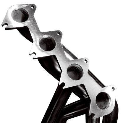 Collecteur d'échappement et kit de raccordement en acier inoxydable. - Collecteur de 1-3/4" et kit de tuyau en H catalysé vert de 2-1/2". Pour Mustang GT 4.6L 3V (2005-2010).