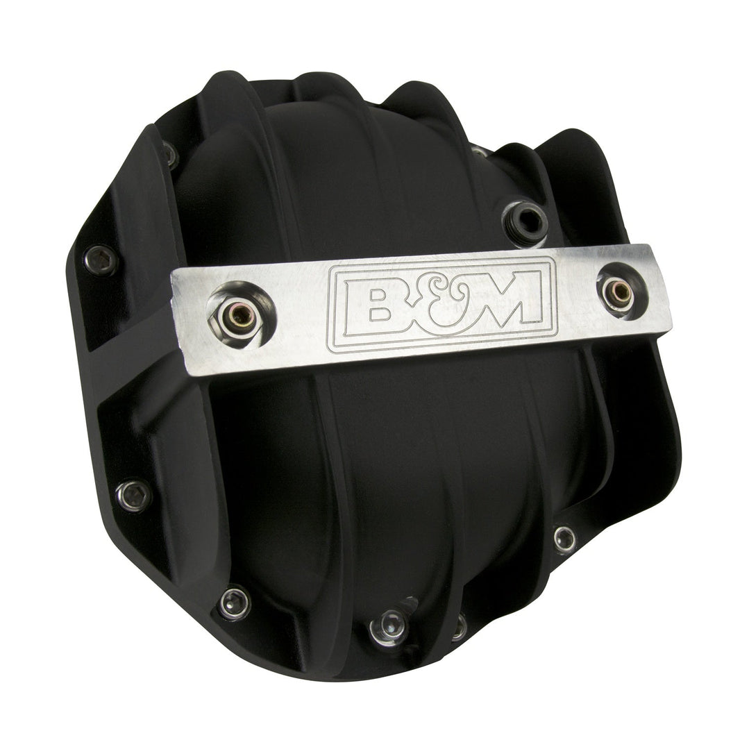 DIFF COVER-BLACK,DANA 60/70 CAST ALUM. - B&M Hi-Tek Aluminum Differential Cover for Dana 60/70 - Black