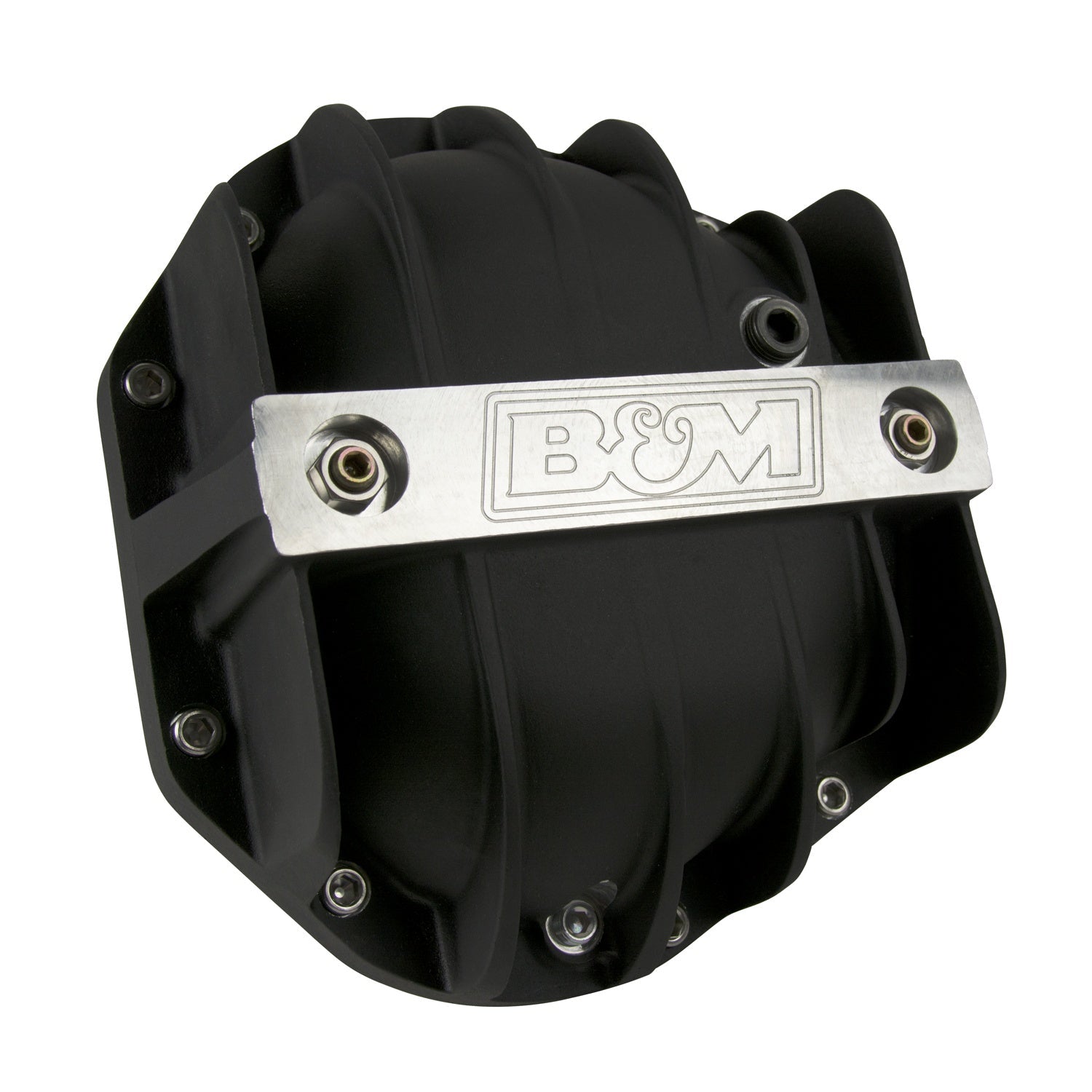 B&M Hi-Tek Aluminum Differential Cover for Dana 60/70 - Black - Photo - out of package Right