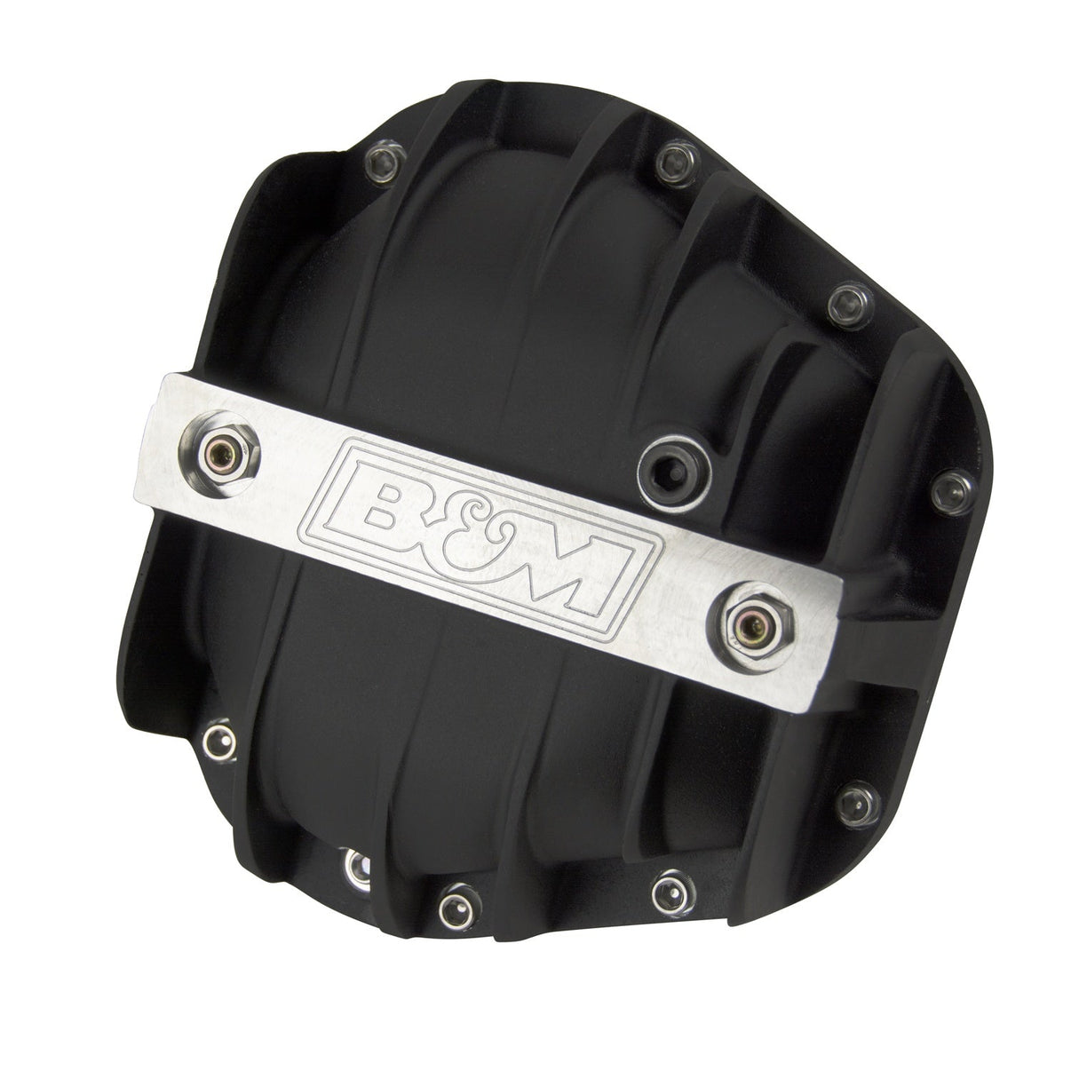B&M Hi-Tek Aluminum Differential Cover for Dana 60/70 - Black - Photo - Primary Front