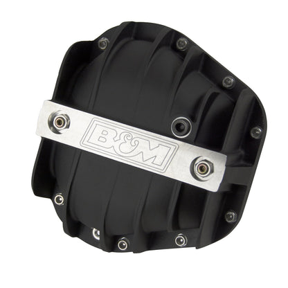 B&M Hi-Tek Aluminum Differential Cover for Dana 60/70 - Black - Photo - Primary Front