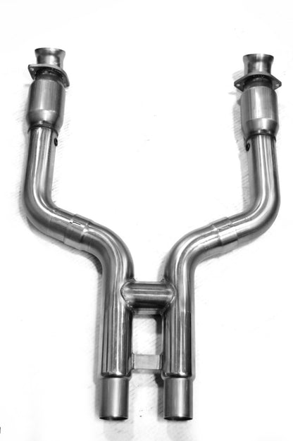 3" x 3" Catted H-Pipe - 3" x 3" Race SS Catted H-Pipe. 2007-2014 Shelby GT500.