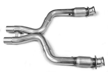 Rustfrit stål manifold og tilslutningssæt. - 2" manifold og GRØNT (X) tilslutningssæt. 2011-2014 Mustang GT 5.0L 4V.