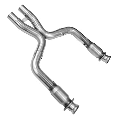 Tube en X catalysé 3" x 2-3/4" - Tube en X catalysé en acier inoxydable 3" x 2-3/4" (OEM). Shelby GT500 2011-2014.