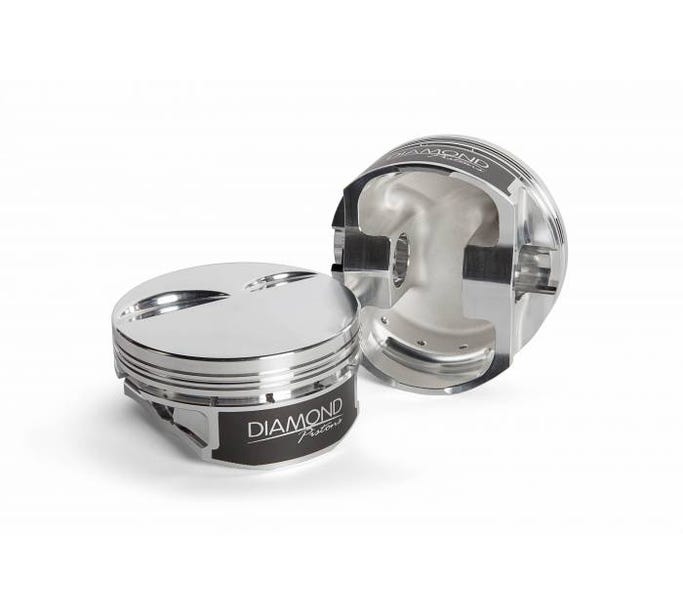 Diamond Pistons - GM LS - 4.000" Bore - 4.000" Stroke - 6.125" Rod - 2.0CC Flat Top