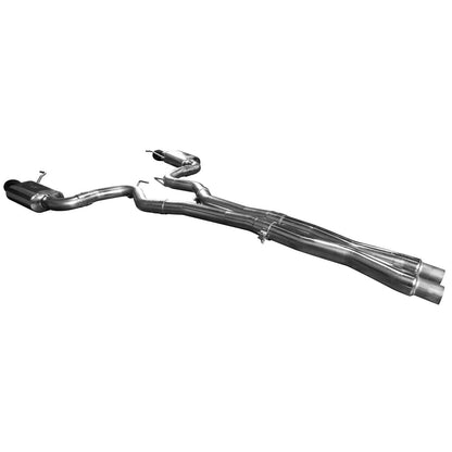 Échappement Cat-Back en X de 2-1/4" (OEM) x 3" - Cat-Back (X-Pipe) de 3" avec embouts noirs. Mustang GT 5.0L 2015-2017. Se connecte à l'origine.