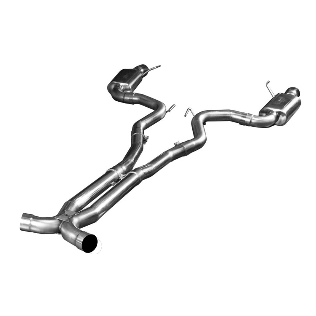 3" Connection-Back X-Pipe Exhaust - 3" SS Connection-Back X-Pipe Exhaust w/SS Tips. 2015-2017 Mustang GT 5.0L.