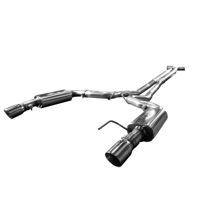 3" Connection-Back X-Pipe Exhaust - 3" SS Connection-Back X-Pipe Exhaust w/SS Tips. 2015-2017 Mustang GT 5.0L.