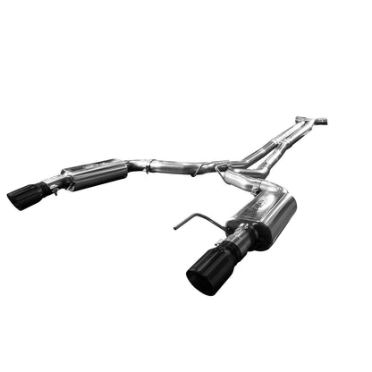 3" Connection-Back X-Pipe Exhaust - 3" SS Connection-Back X-Pipe Exhaust w/Black Tips. 2015-2017 Mustang GT 5.0L.