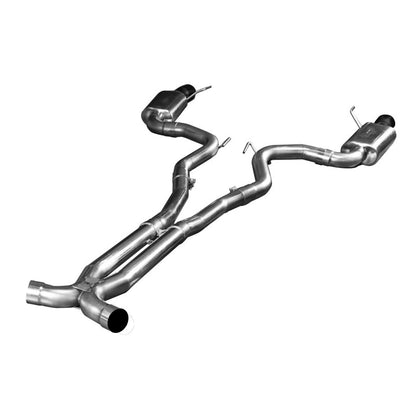 3" Connection-Back X-Pipe Exhaust - 3" SS Connection-Back X-Pipe Exhaust w/Black Tips. 2015-2017 Mustang GT 5.0L.
