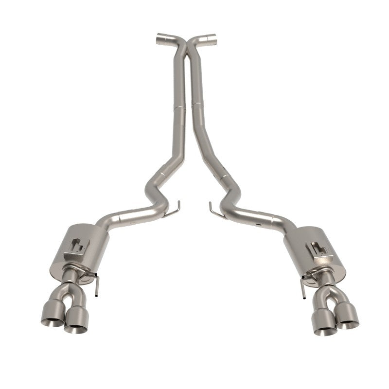 3" Connection-Back X-Pipe Exhaust - 3" SS Connection-Back X-Pipe Exhaust w/SS Tips. 2018-2020 Mustang GT 5.0L.