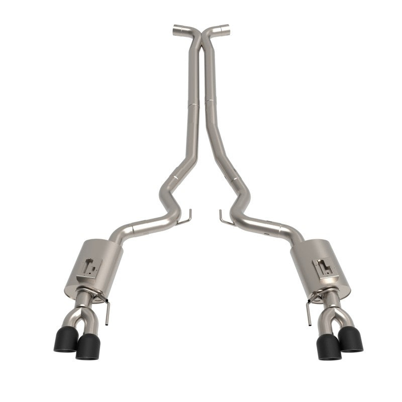 3" Connection-Back X-Pipe Exhaust - 3" SS Connection-Back X-Pipe Exhaust w/Black Tips. 2018-2020 Mustang GT 5.0L.