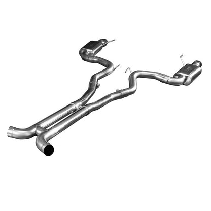 3" Connection-Back H-Pipe Exhaust - 3" SS Connection-Back H-Pipe Exhaust w/SS Tips. 2015-2017 Mustang GT 5.0L.