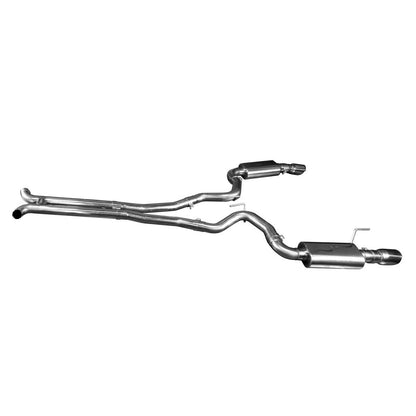 3" Connection-Back H-Pipe Exhaust - 3" SS Connection-Back H-Pipe Exhaust w/SS Tips. 2015-2017 Mustang GT 5.0L.