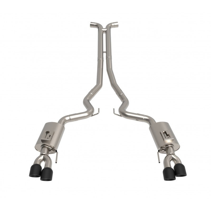 3" Connection-Back H-Pipe Exhaust - 3" SS Connection-Back H-Pipe Exhaust w/Black Tips. 2018-2020 Mustang GT 5.0L.