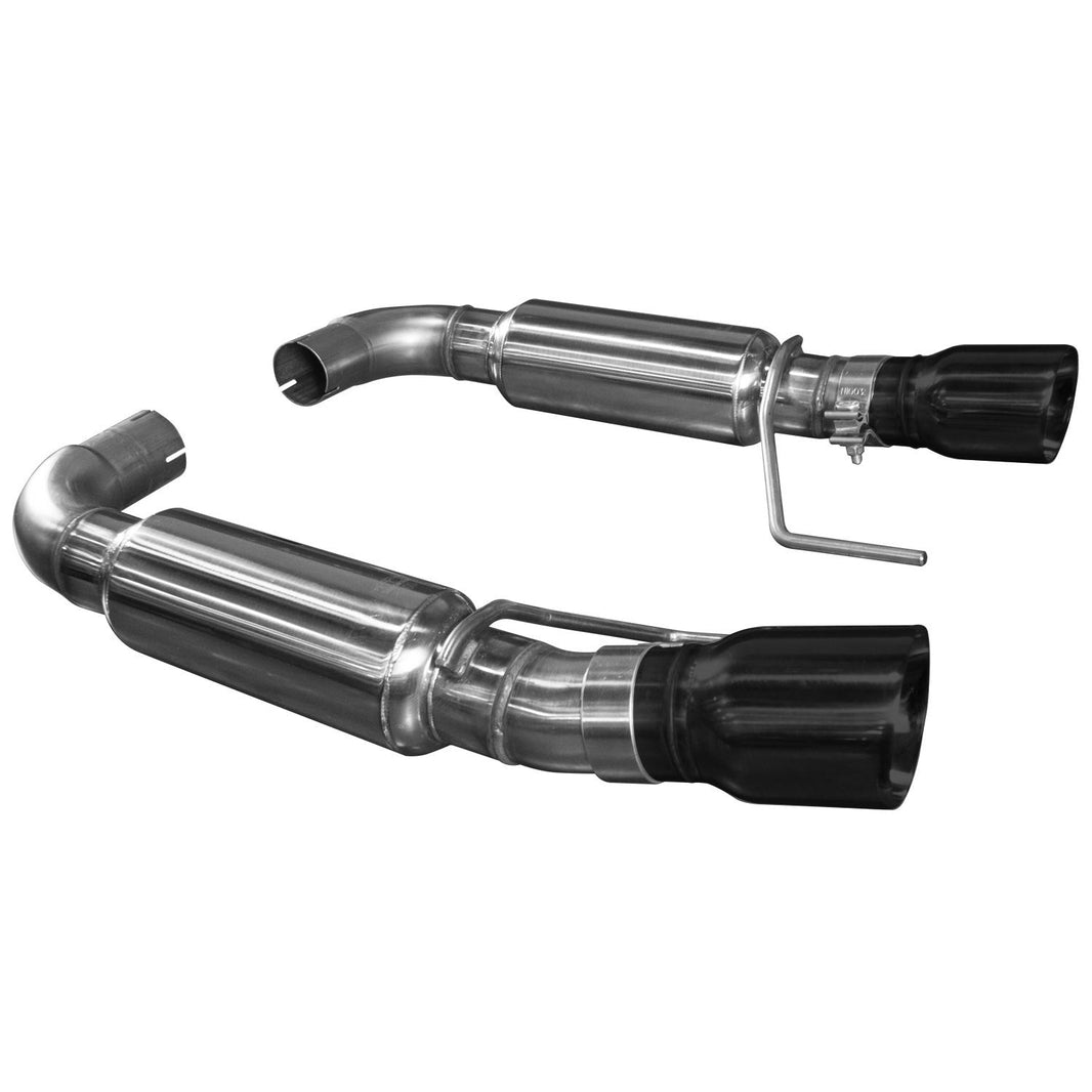 2-1/2"(OEM) x 3"Axle-Back Exhaust - 3" SS Axle-Back Exhaust w/Black Tips. 2015-2017 Mustang 5.0L.