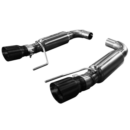 2-1/2" (OEM) x 3" akseludstødning - 3" SS akseludstødning med sorte dyser. 2015-2017 Mustang 5,0L.