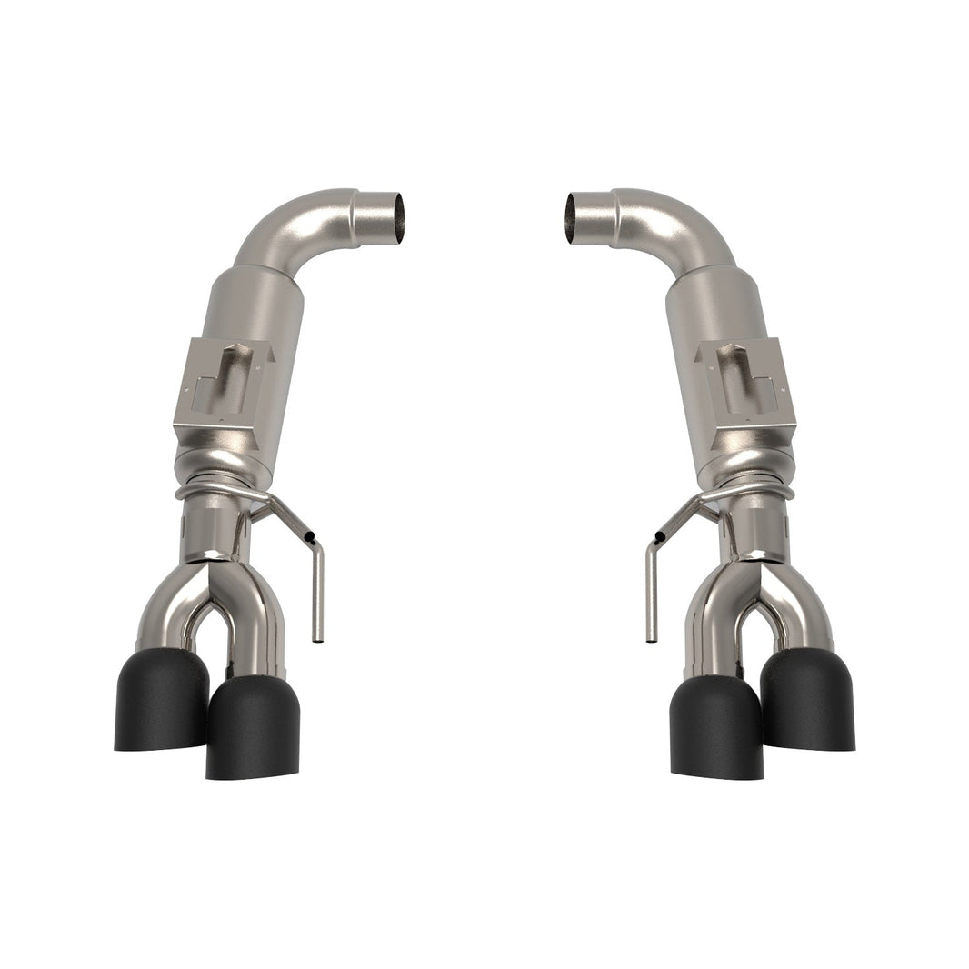 2-1/2"(OEM) x 3" Axle-Back Exhaust. - 3" SS Axle-Back Exhaust w/Black Tips. 2018-2020 Mustang 5.0L.