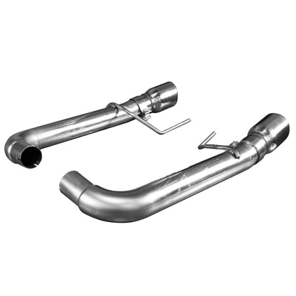 Échappement arrière OEM 3" sans silencieux - Échappement arrière 3" en acier inoxydable avec embouts en acier inoxydable. Mustang 5.0L 2015-2017.