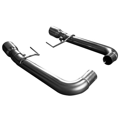 Échappement arrière OEM 3" sans silencieux - Échappement arrière 3" en acier inoxydable avec embouts en acier inoxydable. Mustang 5.0L 2015-2017.