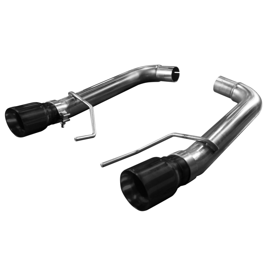 OEM x 3" Muffler Delete Axle-Back - 3" SS Muffler Delete Axle-Back Exhaust w/Black Tips. 2015-2017 Mustang 5.0L.
