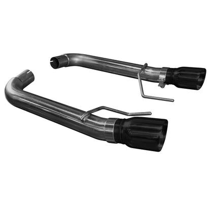 Échappement arrière OEM 3" sans silencieux - Échappement arrière en acier inoxydable 3" sans silencieux avec embouts noirs. Mustang 5.0L 2015-2017.
