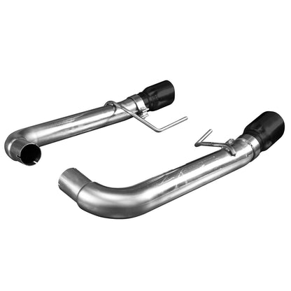 Échappement arrière OEM 3" sans silencieux - Échappement arrière en acier inoxydable 3" sans silencieux avec embouts noirs. Mustang 5.0L 2015-2017.
