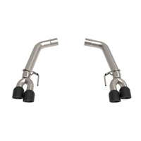 OEM x 3" Muffler Delete Axle-Back - 3" SS Muffler Delete Axle-Back Exhaust w/Black Tips. 2018-2020 Mustang 5.0L.