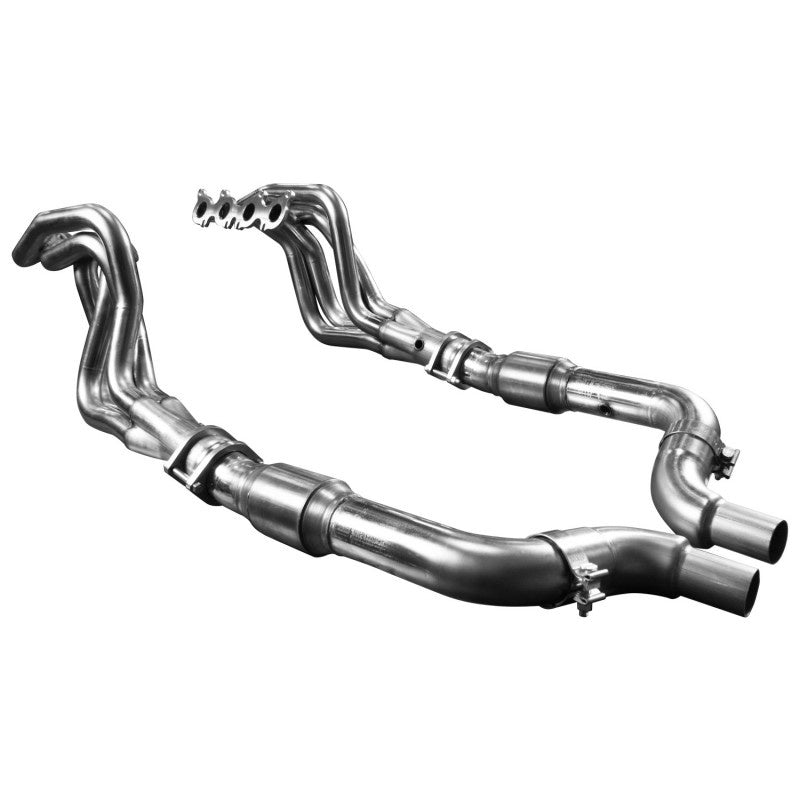 2" Hdr w/GREEN OEM Connection - 2" Stainless Headers & GREEN Catted Conn. Kit. 2015-2024 Mustang GT/D.H. 5.0L.