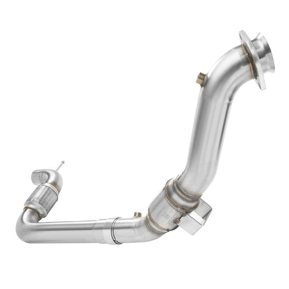 3" x 3" GREEN Catted Downpipe - 3" GREEN Catted Downpipe. 2015-2023 Mustang EcoBoost. To Kooks Comp Exhaust.
