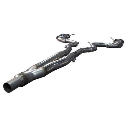 3" x 2-1/2" Connection-Back Exhaust - 3" x 2-1/2" SS Connection-Back Exhaust w/Black Tips. 2015-2023 Mustang EcoBoost.
