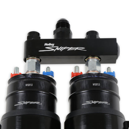 3.5 GPM TWIN PUMP AND MANIFOLD KIT - Holley Sniper 3.5 GPM Twin Pump and Manifold Kit